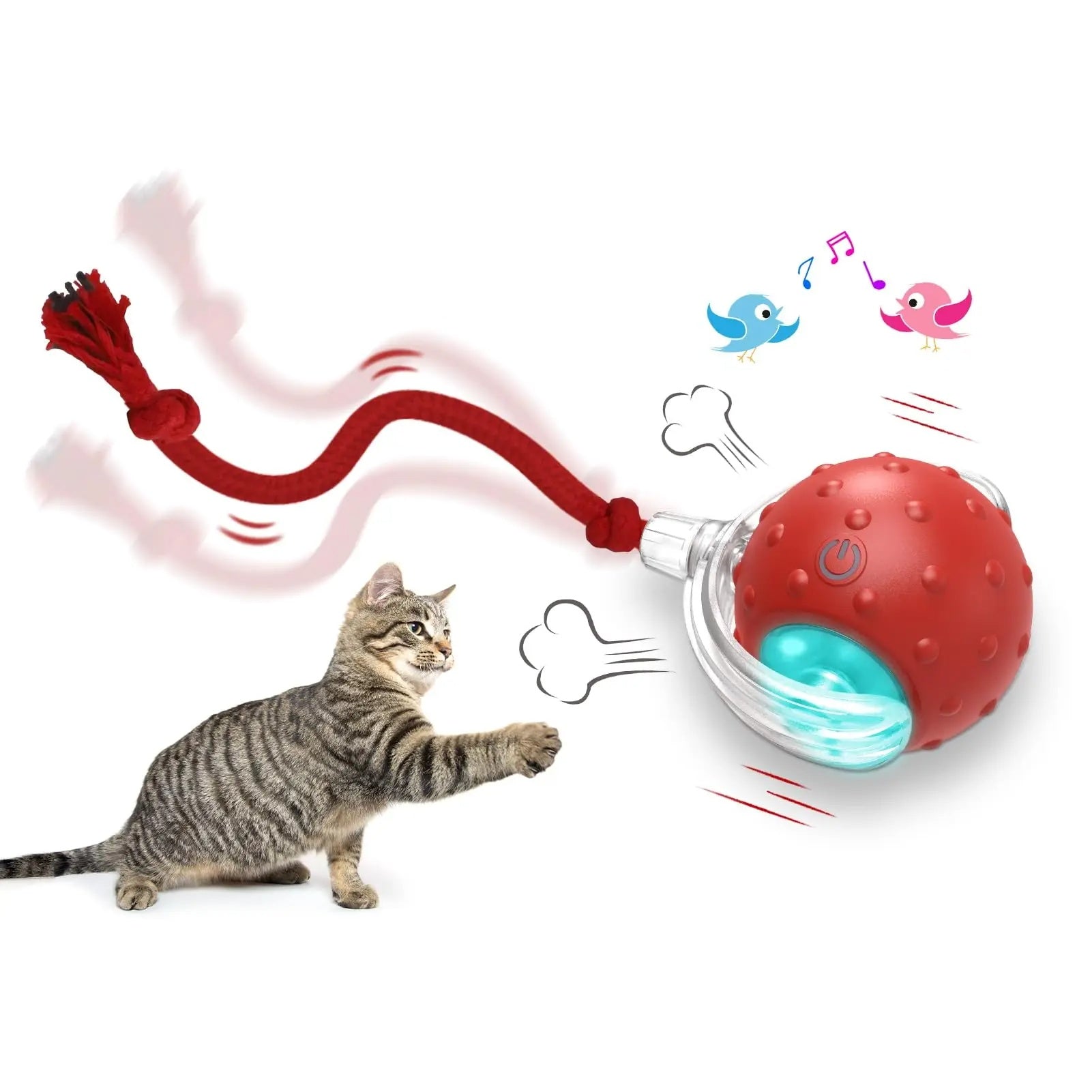 All-Day Interactive Play Ball For Cats & Dogs